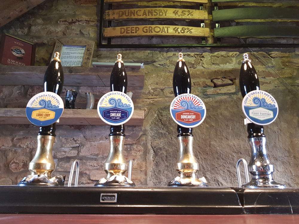 John O'Groats Brewery Tasting Room Taps
